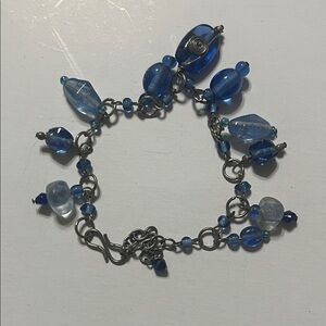 Elegant Blue Beaded Bracelet